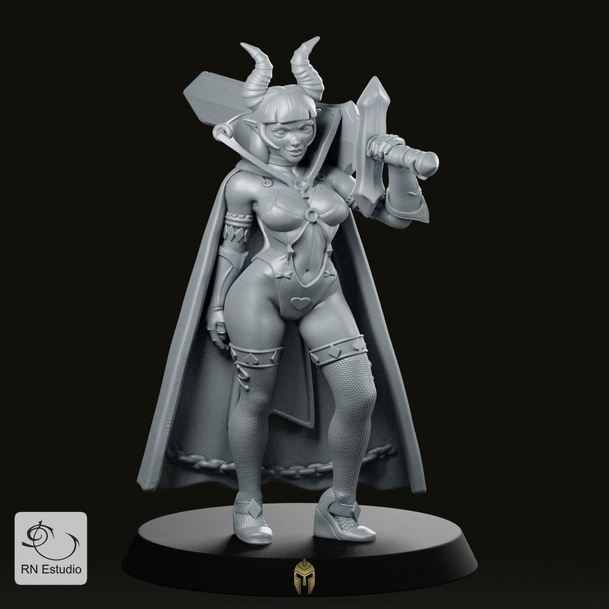 Female Deamon Ambrosia Miniature - We Print Miniatures -RN Estudio