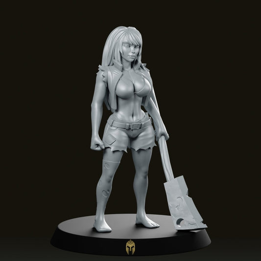 Female Zombie 1 Fantasy Miniature - We Print Miniatures -RN Estudio