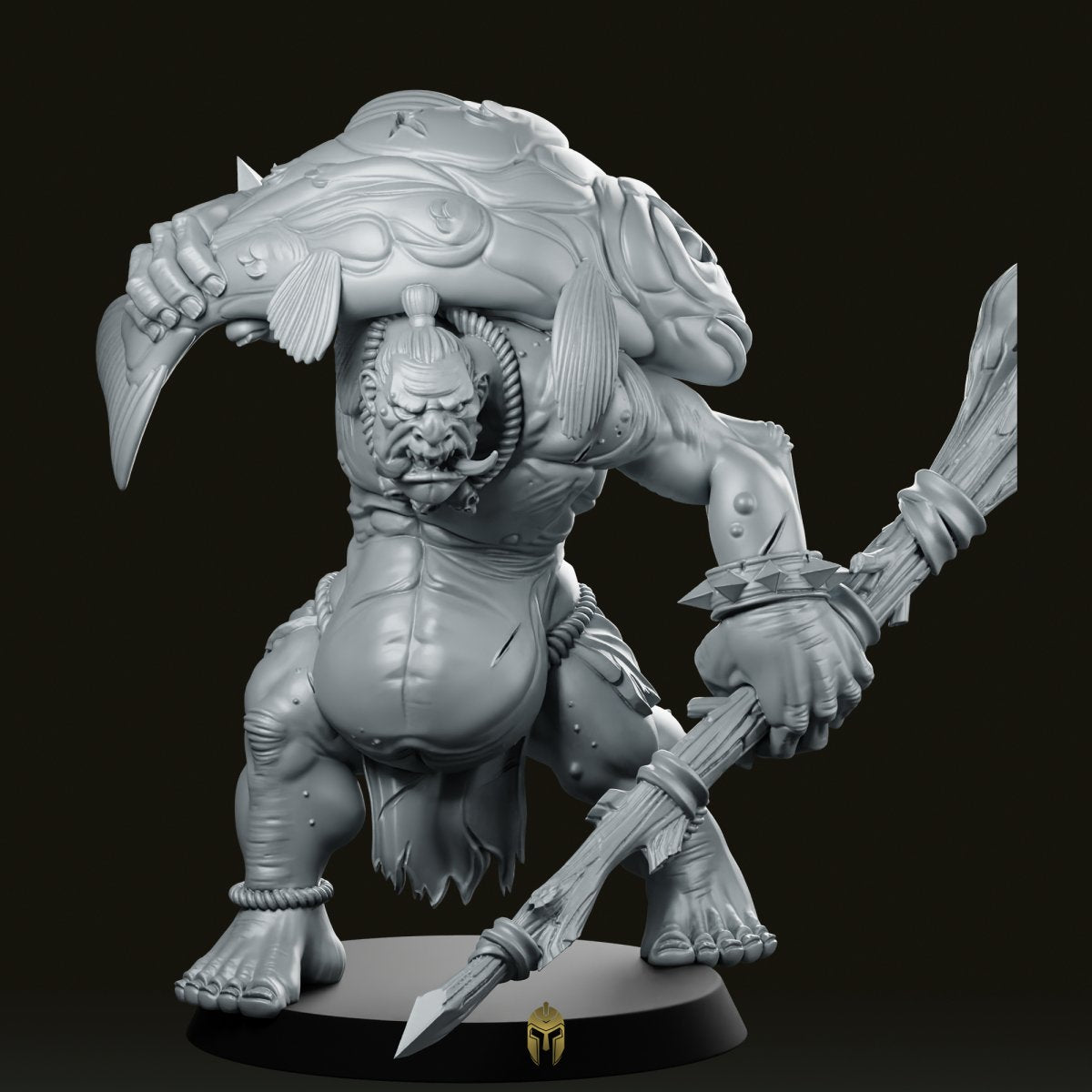 Fisher Troll Miniature Large Miniature by CastNPlay – We Print Miniatures