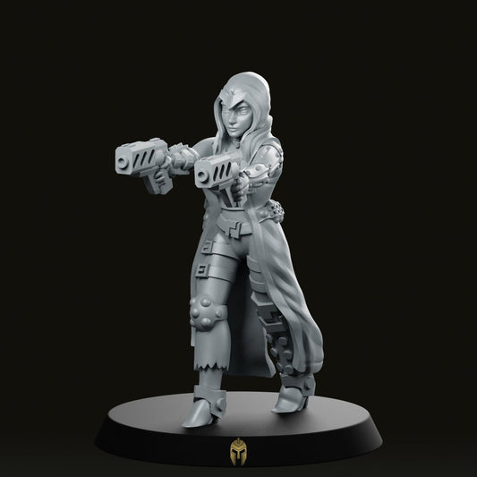 Flinch The Gunslinger Scifi Miniature - We Print Miniatures -Onmioji