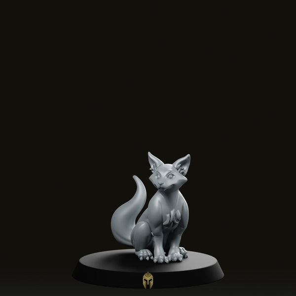 Fox Companion Animal Miniature - We Print Miniatures -CastNPlay