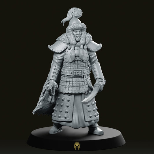 Genghis Khan 1 Historical Miniature - We Print Miniatures -We Print Miniatures