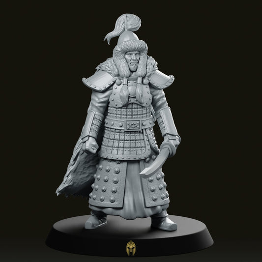 Genghis Khan 2 Historical Miniature - We Print Miniatures -We Print Miniatures