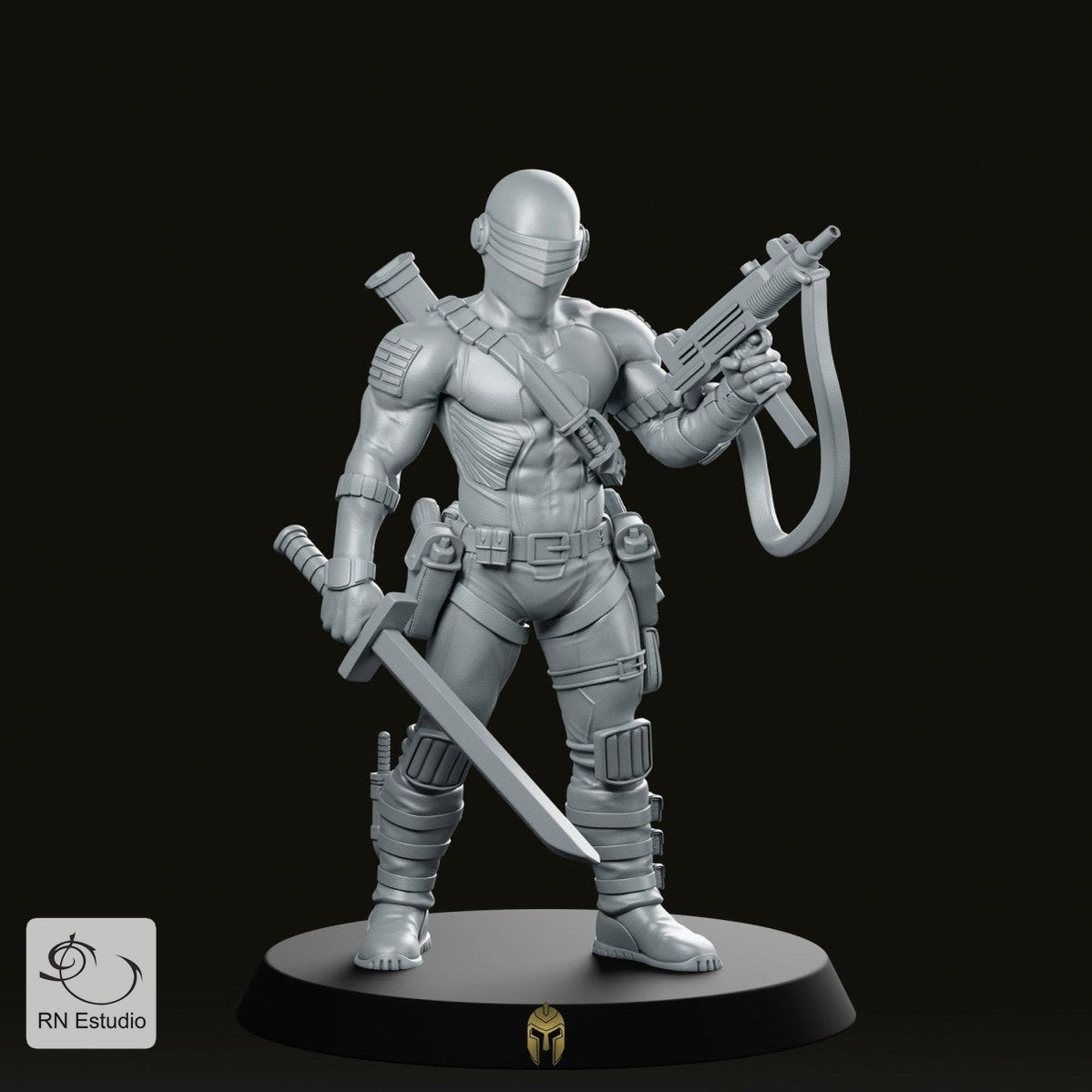 Gi Jim: Snake Eyes Rpg Miniature - We Print Miniatures -RN Estudio