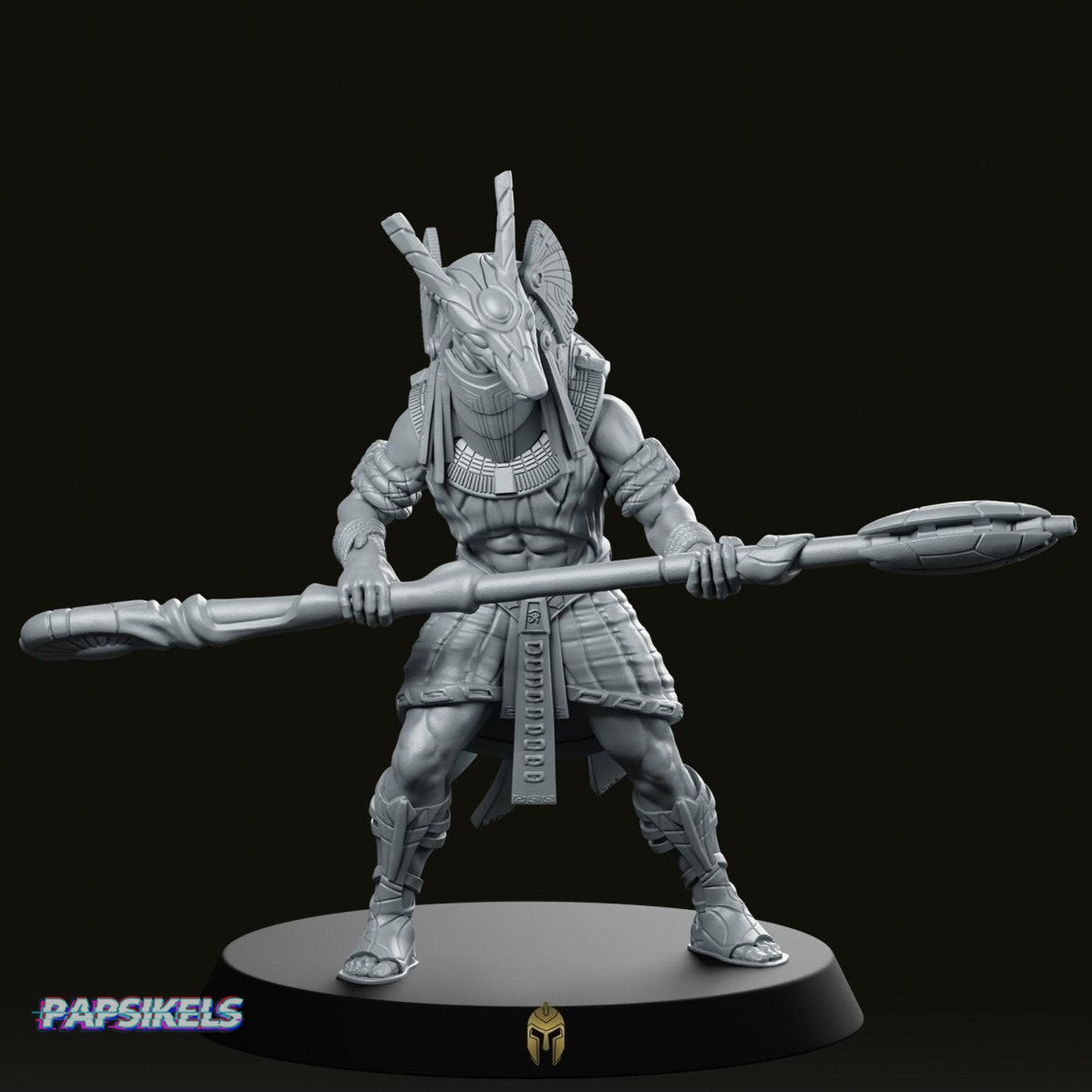Guldoran Entrance Warrior A Miniature - We Print Miniatures -Papsikels Miniatures