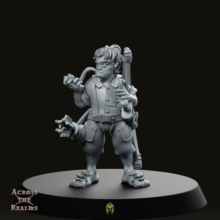 Halfling Archer with Bow and Quiver Fantasy Tabletop Miniature