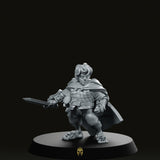 Halfling Captain Noble Foot Miniature - We Print Miniatures -Across The Realms