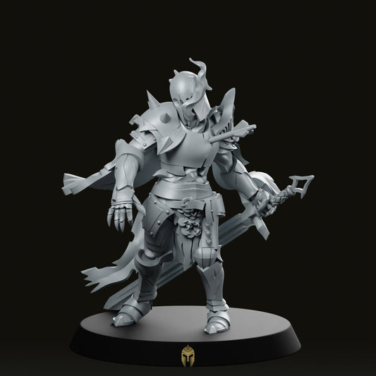 Haunted Armor Miniature - We Print Miniatures -Across The Realms