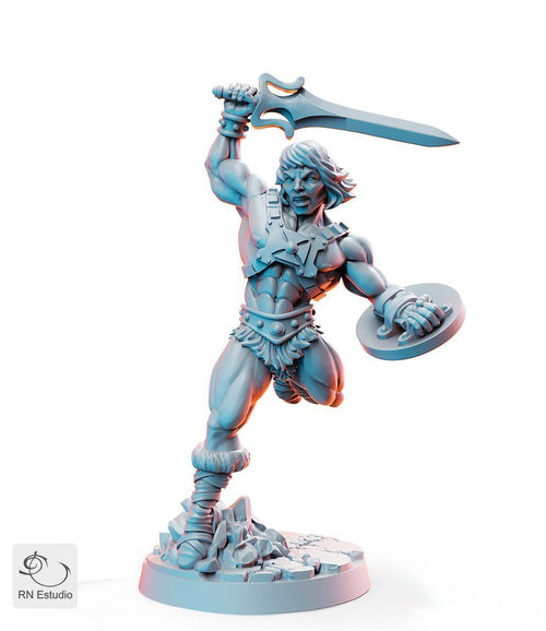 He-dar 80's Hero Miniature - We Print Miniatures -RN Estudio