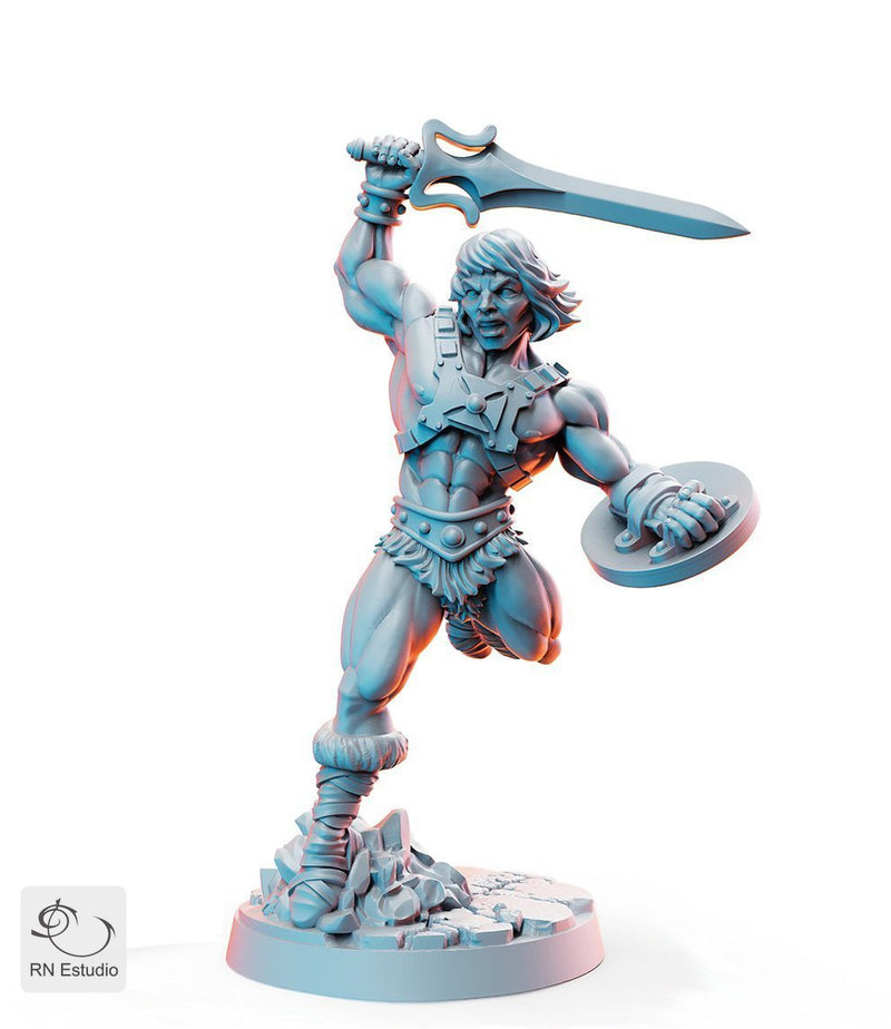 He-dar 80's Hero Miniature - We Print Miniatures -RN Estudio