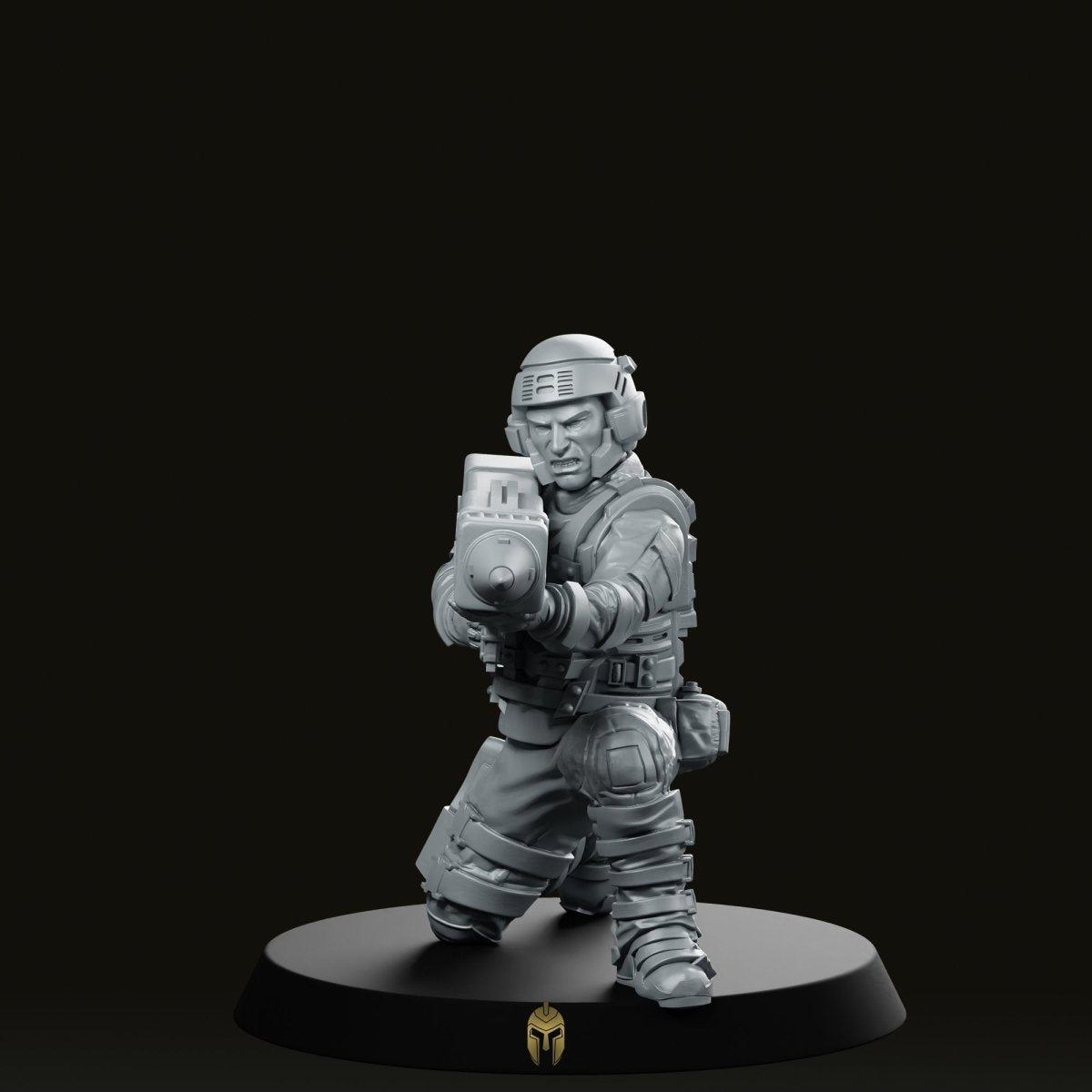 Helios Spaceborn Defender Miniature - We Print Miniatures -Papsikels Miniatures