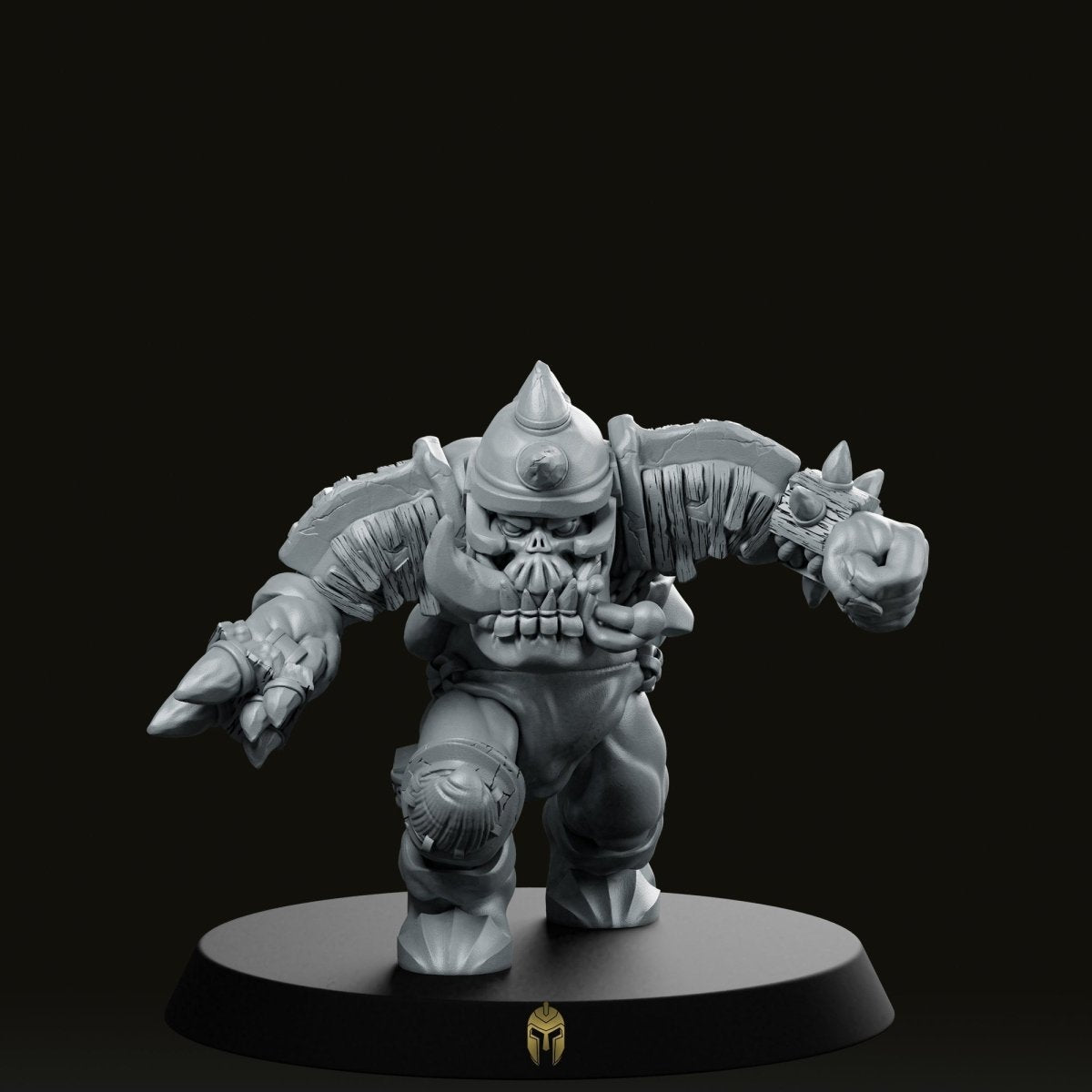 Henley Vaughn Orc Linemen 6 Miniature - We Print Miniatures -We Print Miniatures