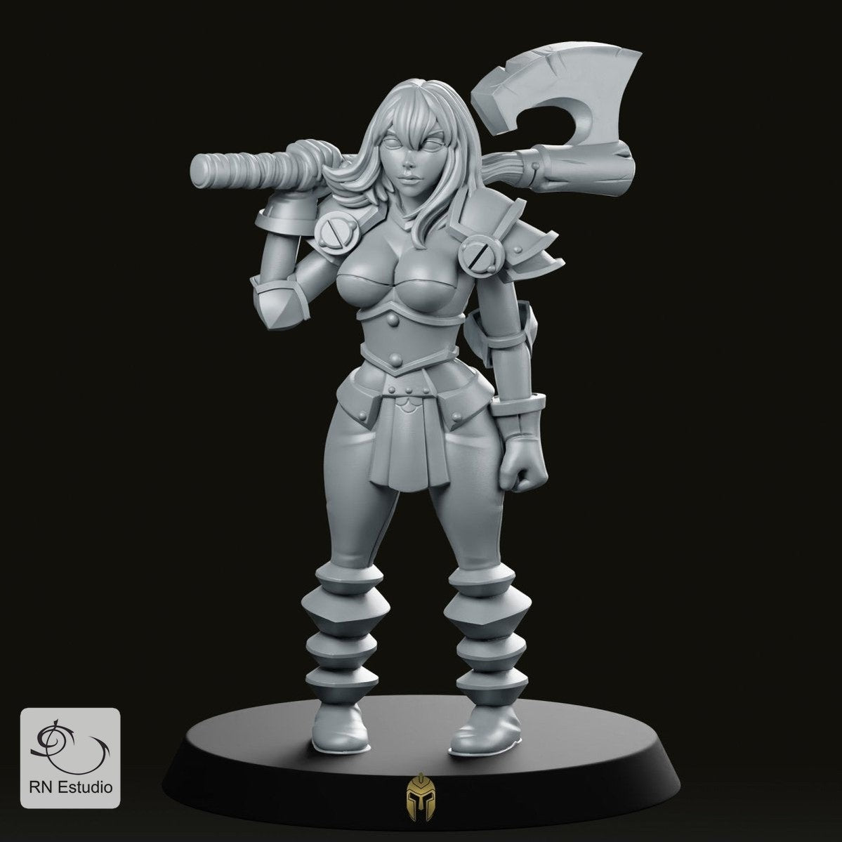 Hero Quest Female Chaos 3 Miniature - We Print Miniatures -RN Estudio