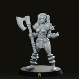 Hero Quest Female Chaos 4 helmet Miniature - We Print Miniatures -RN Estudio