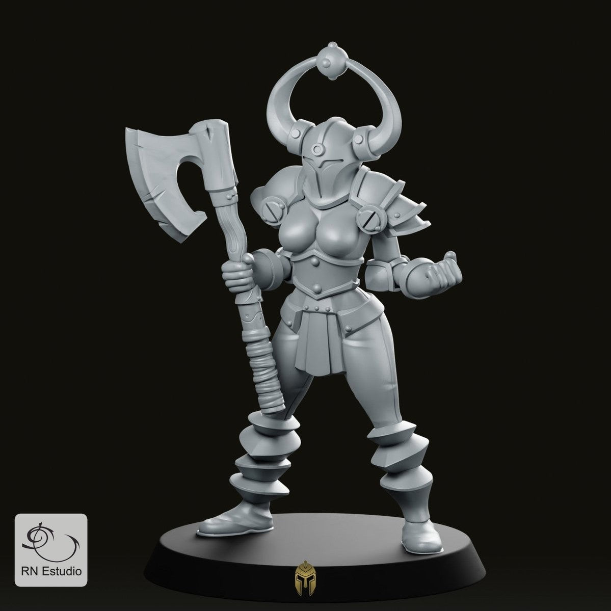 Hero Quest Female Chaos 4 Miniature - We Print Miniatures -RN Estudio