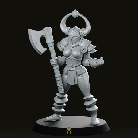 Hero Quest Female Chaos 4 Miniature - We Print Miniatures -RN Estudio