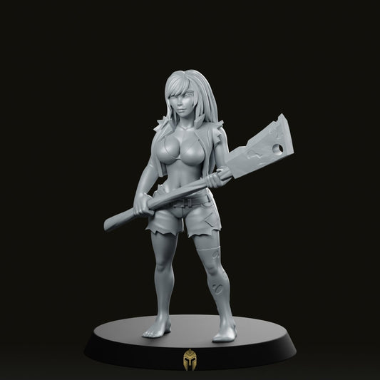 Hero Quest Female Zombie 2 Miniature - We Print Miniatures -RN Estudio