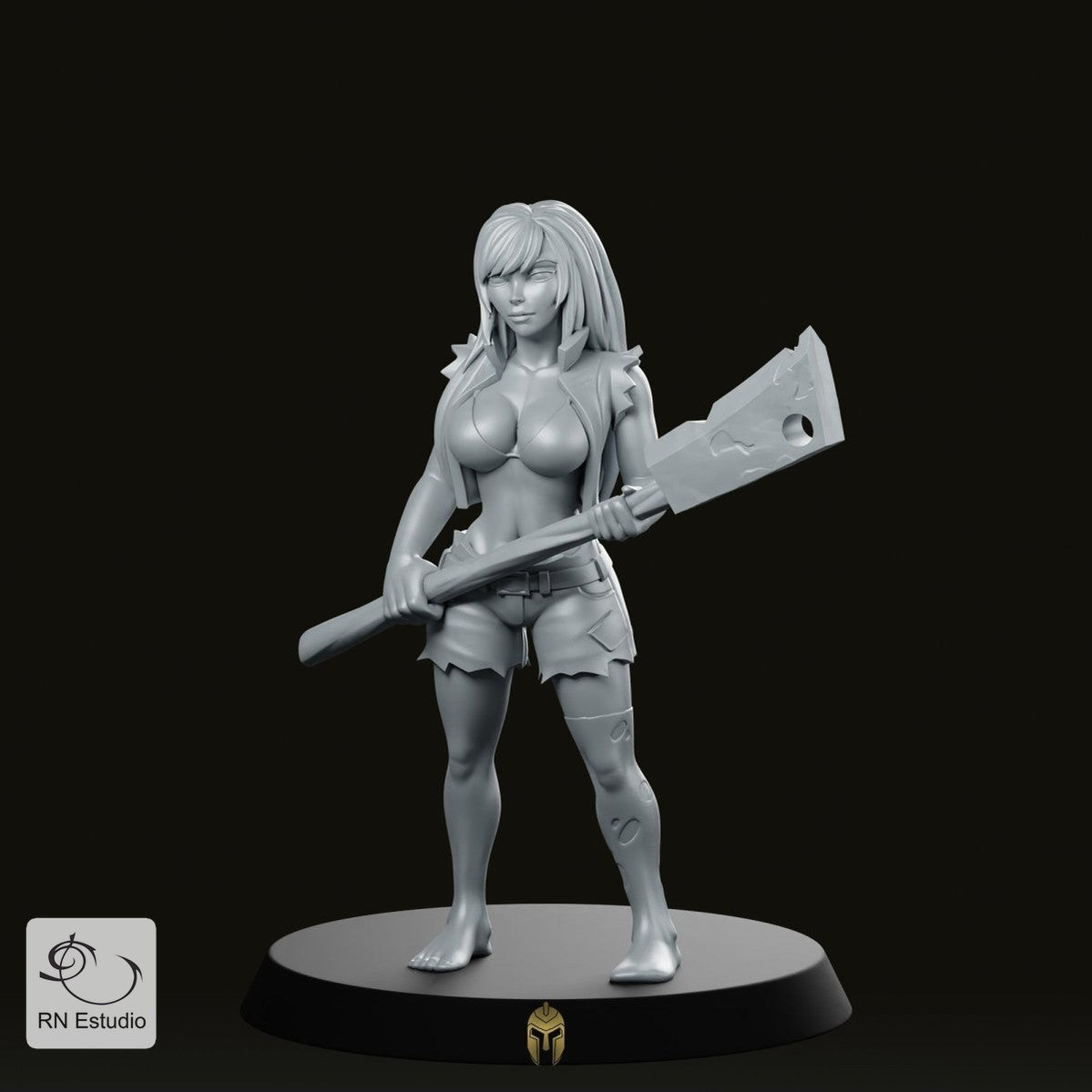 Hero Quest Female Zombie 2 Miniature - We Print Miniatures -RN Estudio