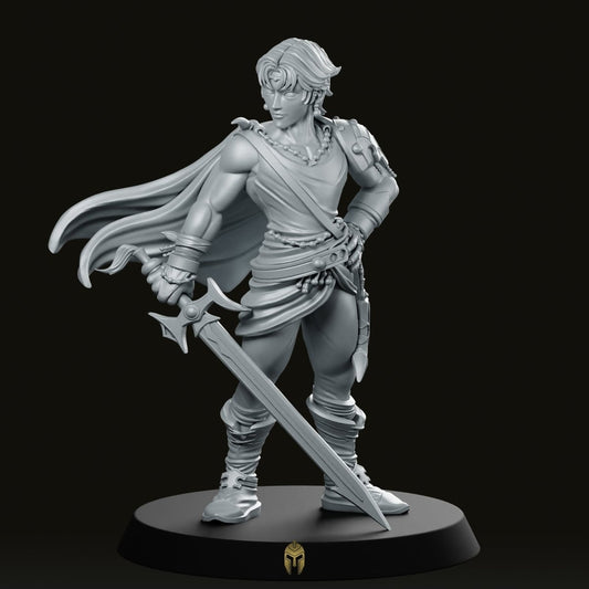 Hero Warrior Bartz Miniature - We Print Miniatures -RN Estudio