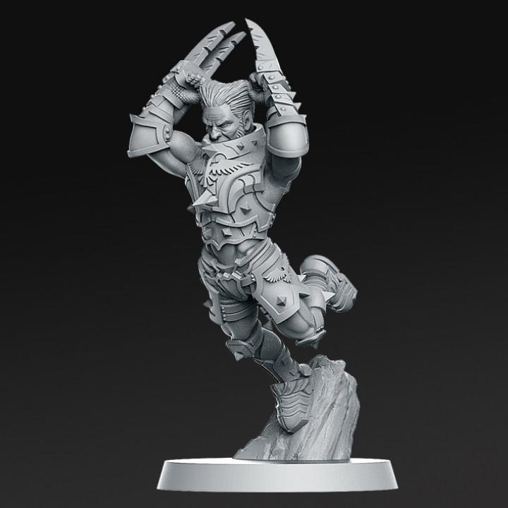 Human Blitzer 3 Miniature - We Print Miniatures -RN Estudio