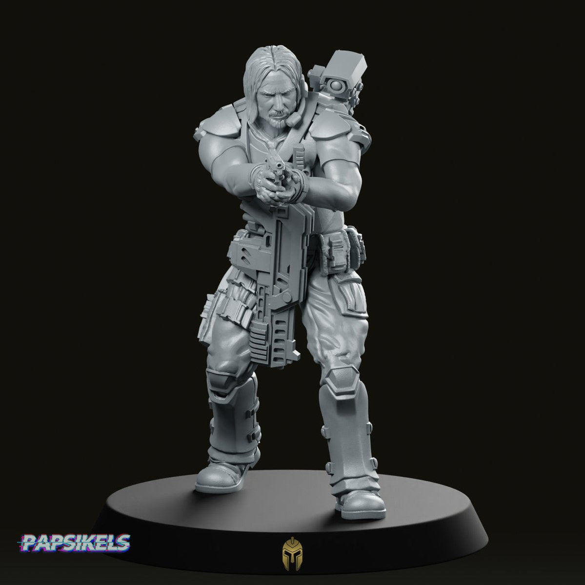 Human Colonial Marine John Winters Miniature - We Print Miniatures -Papsikels Miniatures