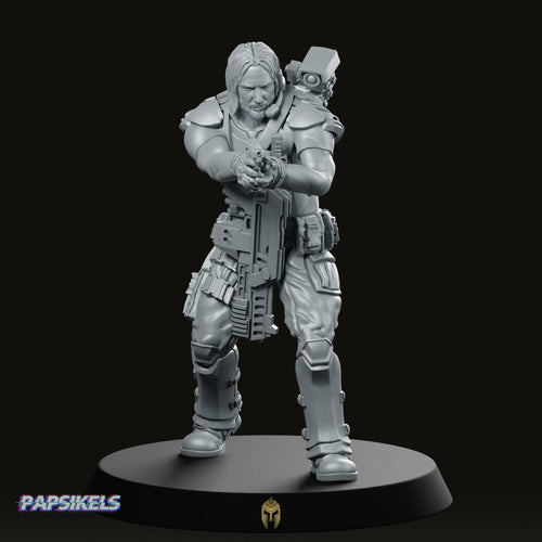 Human Colonial Marine John Winters Miniature - We Print Miniatures -Papsikels Miniatures