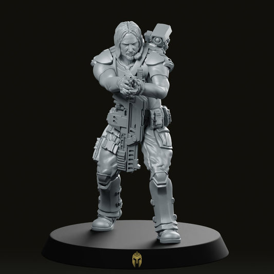 Human Colonial Marine John Winters Miniature - We Print Miniatures -Papsikels Miniatures