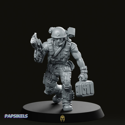 Human Colonial Marine Medic James Saver Miniature - We Print Miniatures -Papsikels Miniatures