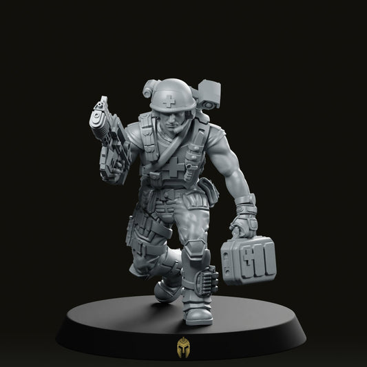 Human Colonial Marine Medic James Saver Miniature - We Print Miniatures -Papsikels Miniatures