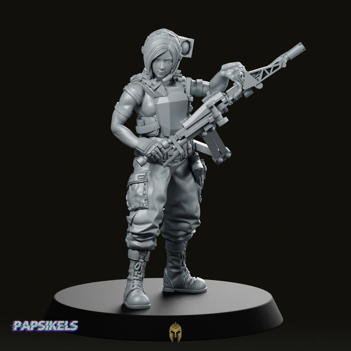 Marine Coloniale Umana Sdt. Ayza Wong Miniatura Fantascienza