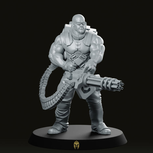 Human Gunner Code Name Sanctifier Miniature - We Print Miniatures -Papsikels Miniatures