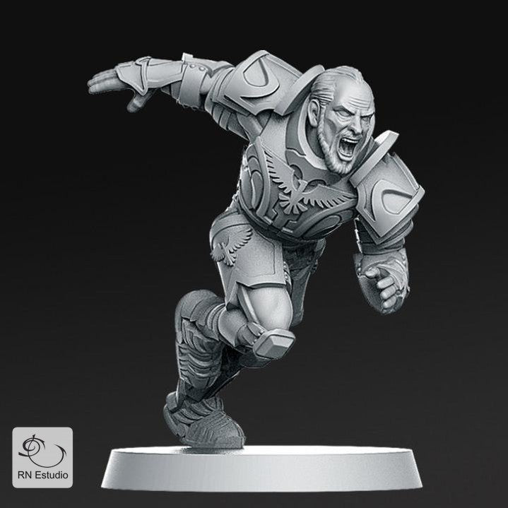 Miniatura Human Lineman 5 Eagle Armor Runner