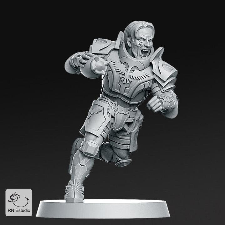 Human Runner 3 Miniature Armoured Eagle Warrior