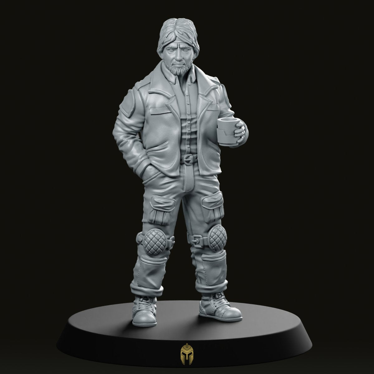 Hyperiox Space Captain Miniature - We Print Miniatures -Papsikels Miniatures