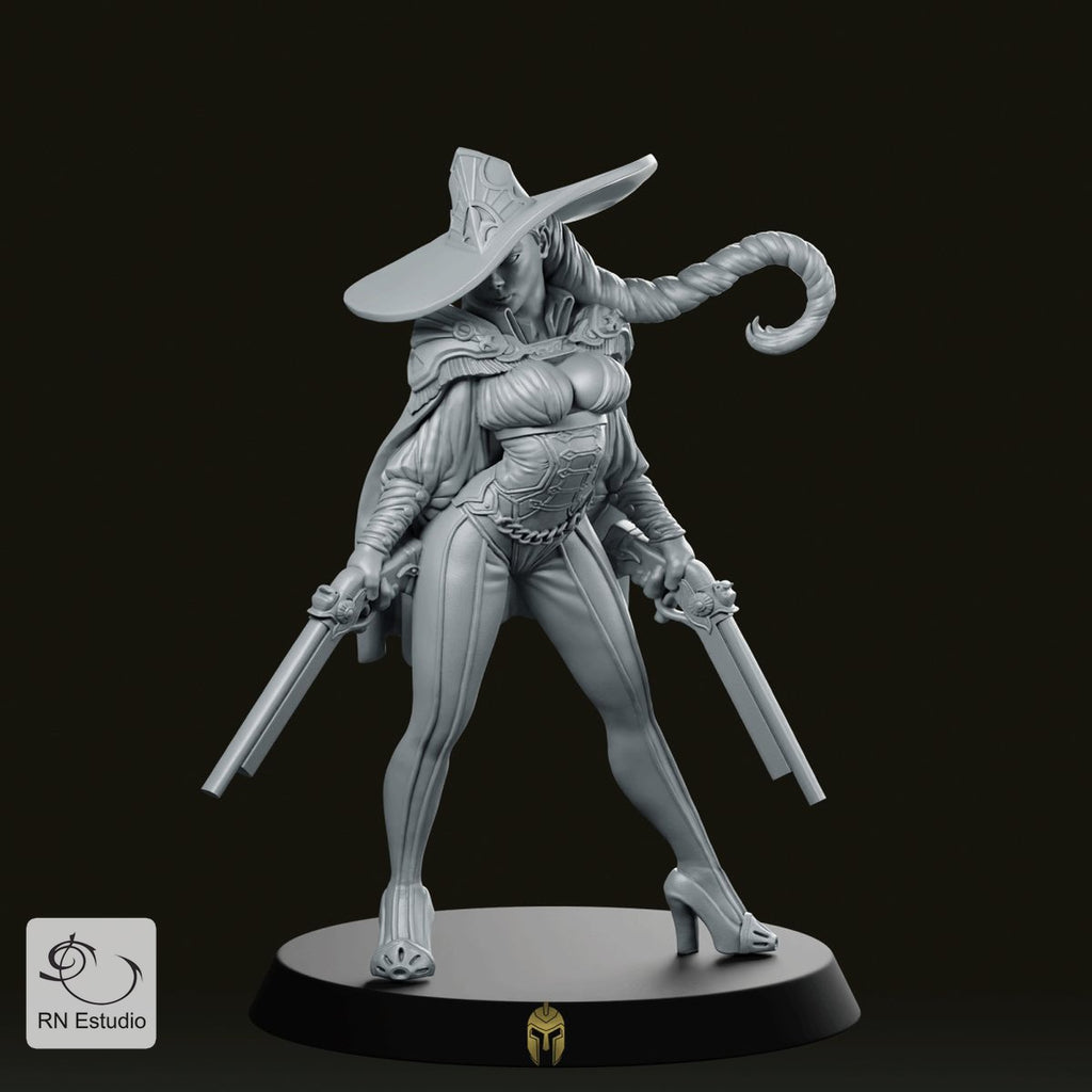 Inna Witch Hunter Miniature - We Print Miniatures -RN Estudio