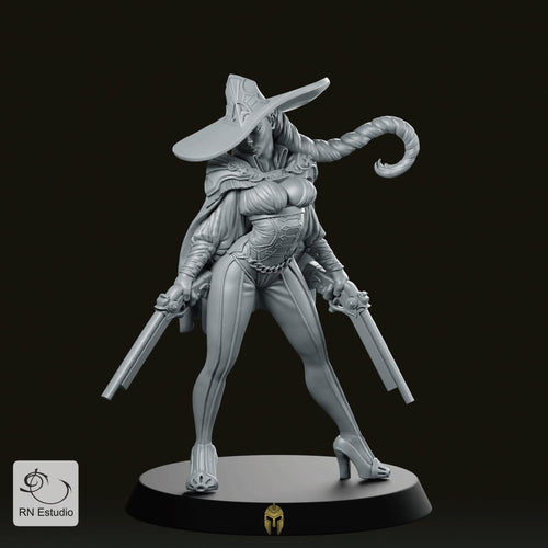 Inna Witch Hunter Miniature - We Print Miniatures -RN Estudio