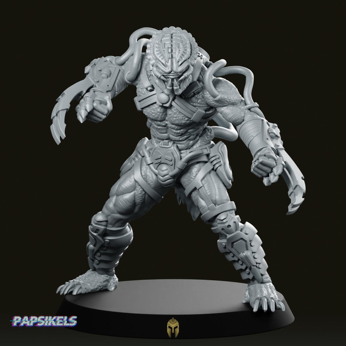 Iron Blood Clan Skull Basher Miniature - We Print Miniatures -Papsikels Miniatures