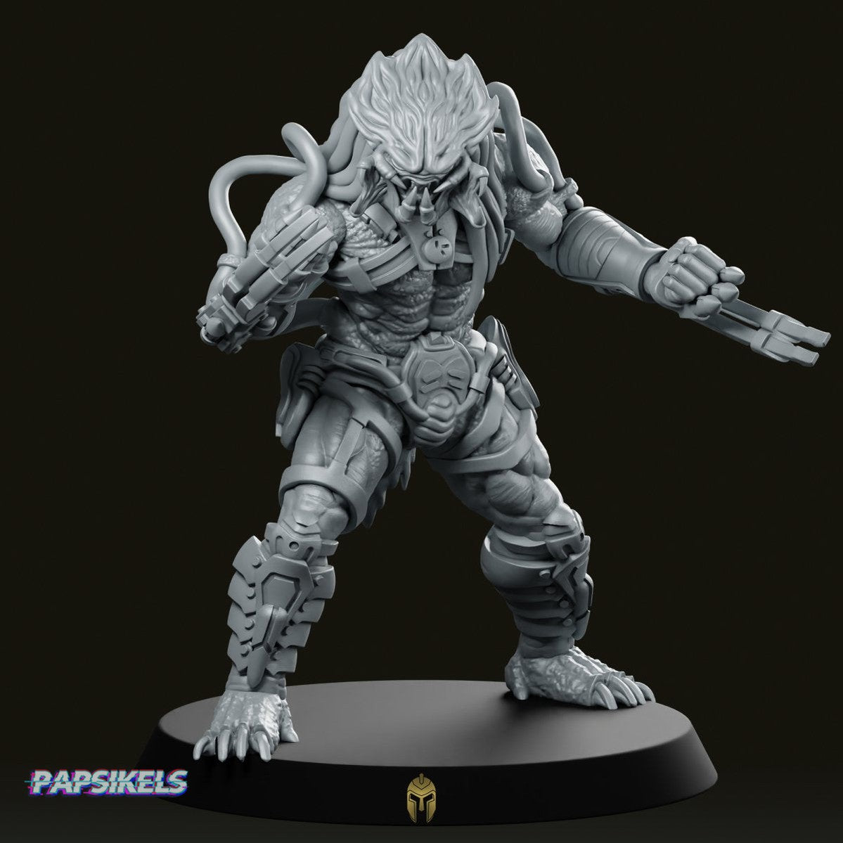 Iron Blood Clan Skull Cracker Miniature - We Print Miniatures -Papsikels Miniatures