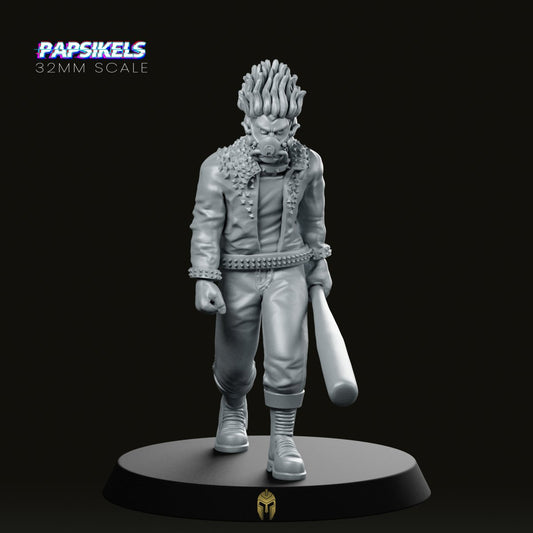 Jake Kwengka CyberPunk Ganger Miniature - We Print Miniatures -Papsikels Miniatures