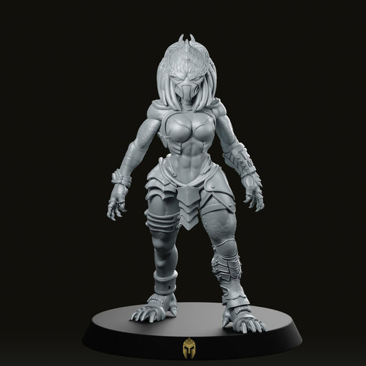 Janis Vixen Adaptive Skull Hunter Miniature - We Print Miniatures -Papsikels Miniatures