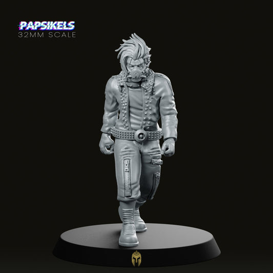 Jerard Anderson CyberPunk Miniature - We Print Miniatures -Papsikels Miniatures