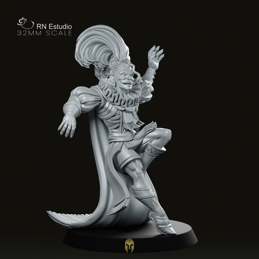 Jester Fantasy Miniature - We Print Miniatures -RN Estudio