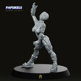 Jeza Zaragosa CyberPunk Miniature - We Print Miniatures -Papsikels Miniatures