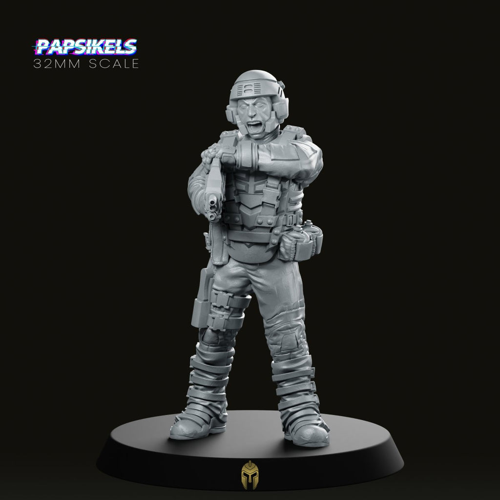 Jun Niebres Soldier Cyberpunk Miniature