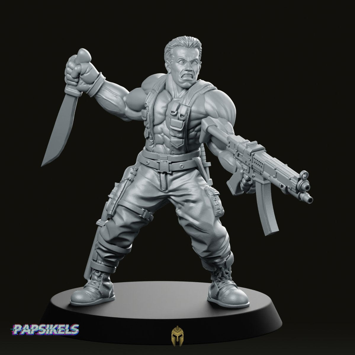 Jungle Hunter Barry Mcguffin Miniature - We Print Miniatures -Papsikels Miniatures