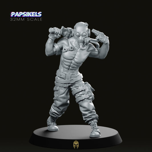 Kenoth Crazy Borderlands Vandal Miniature - We Print Miniatures -Papsikels Miniatures