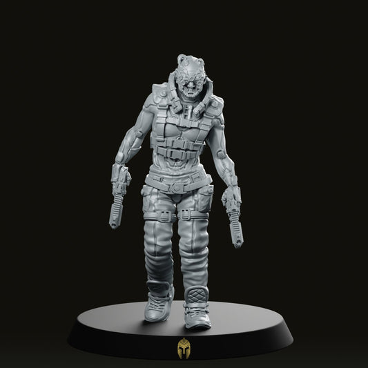 Kevlar 1 Cyberpunk Miniature - We Print Miniatures -Unit9