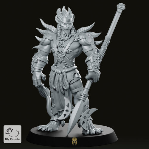 Kihmari Warrior Fantasy Miniature - We Print Miniatures