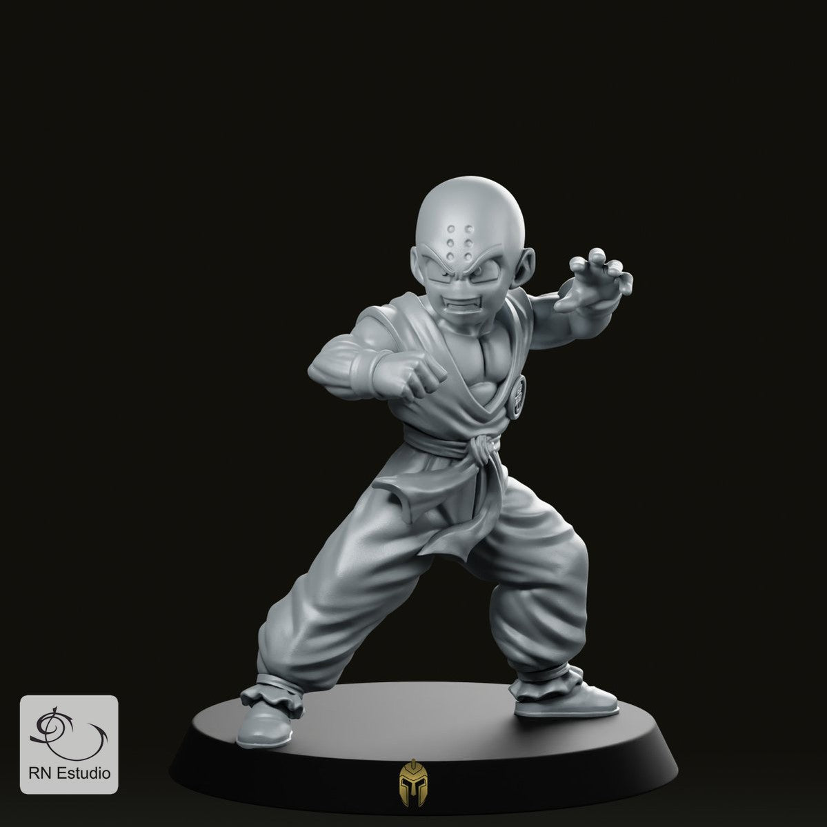 Krillin Warrior Miniature - We Print Miniatures