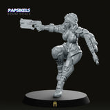 Liezel Kurosawa CyberPunk Miniature - We Print Miniatures -Papsikels Miniatures